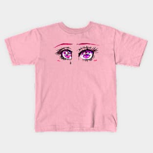 Galaxy Eyes Illustration Kids T-Shirt